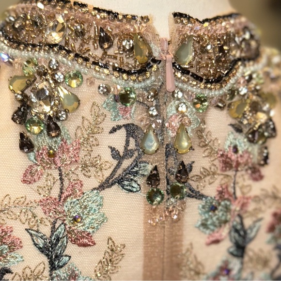 Mac Duggal Floral Long Sleeve Wedding Gown - Picture 6 of 10